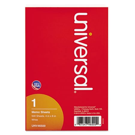 Universal Office Products Loose Memo Sheets - White 46500